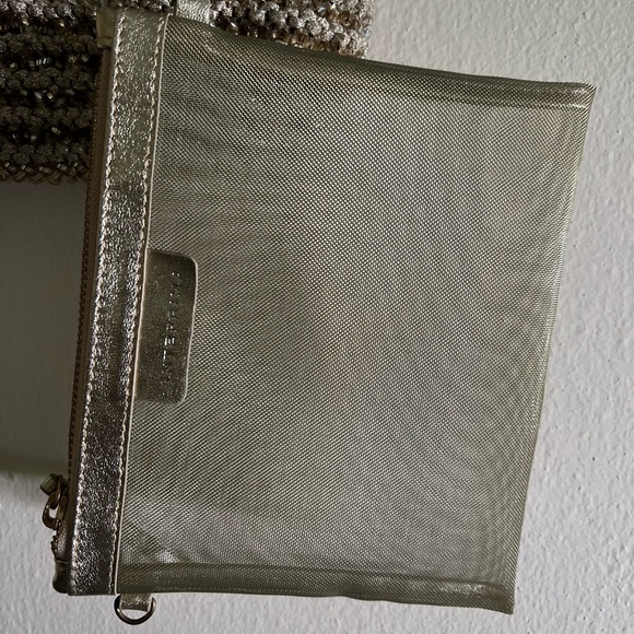 ANTEPRIMA - Beautiful metallic wire mesh Tote Bag w/EXTRA makeup pouch TWO-FER! - Picture 10 of 10